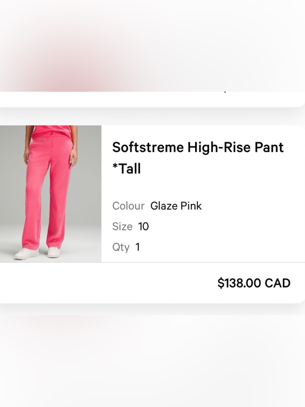 lululemon athletica Glaze Pink Softstreme sweat pants
